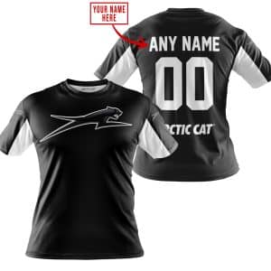 Custom name BraapGirls CUSTOM NAME RACING – LIMITED EDITION – ARCTIC CAT – WHITE Arctic Cat for motocross girls and dirt bike riders - Arctic Cat view 2