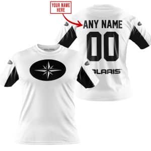 Custom name BraapGirls CUSTOM NAME RACING – LIMITED EDITION – POLARIS – WHITE V2 Brands for motocross girls and dirt bike riders - Brands view 2