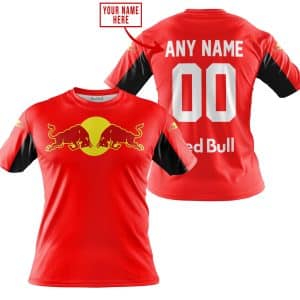 Custom name BraapGirls CUSTOM NAME RACING – LIMITED EDITION – REDBULL – RED V2 Brands for motocross girls and dirt bike riders - Brands view 2