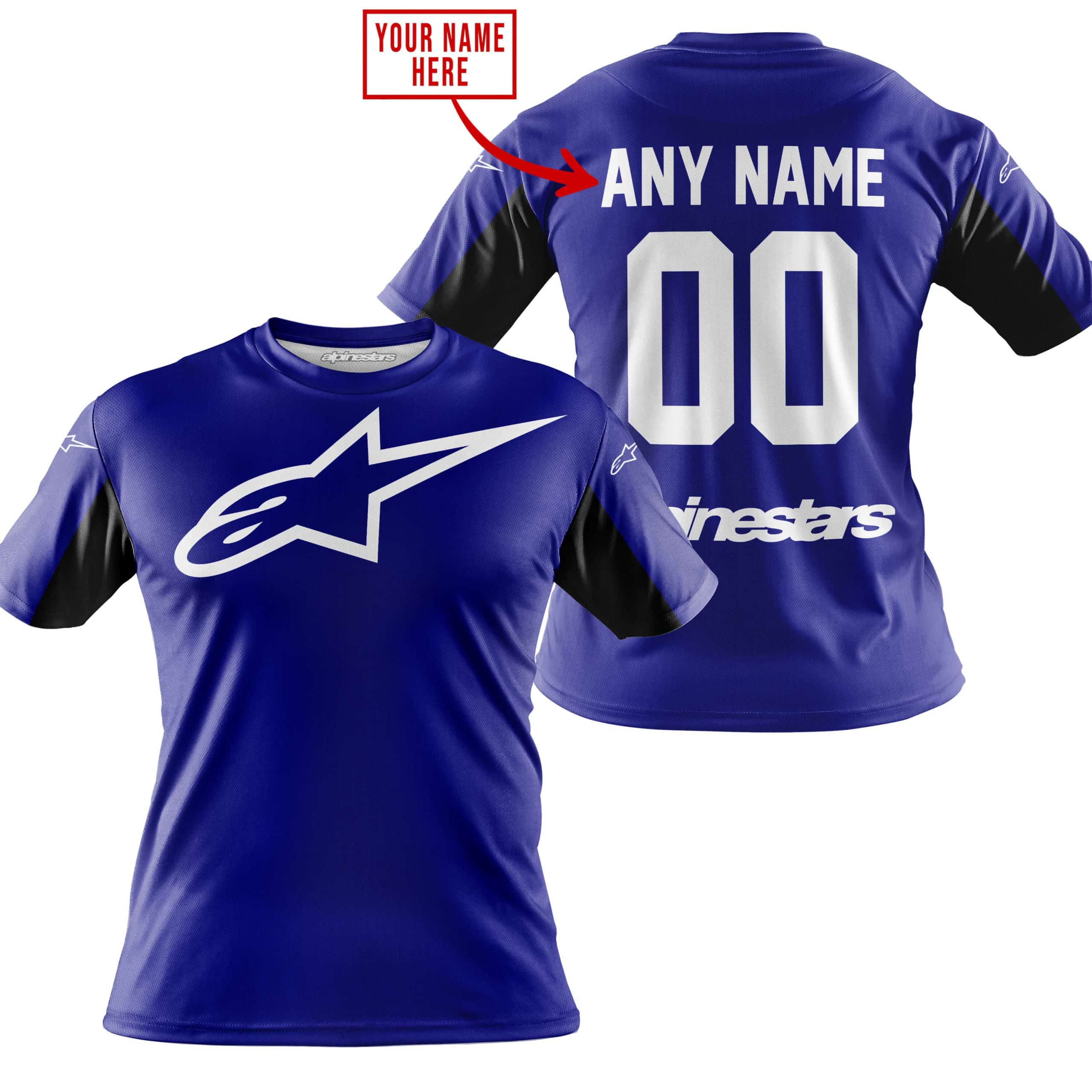 CUSTOM NAME RACING - LIMITED EDITION - ALPINESTARS - NAVY V2 view 5