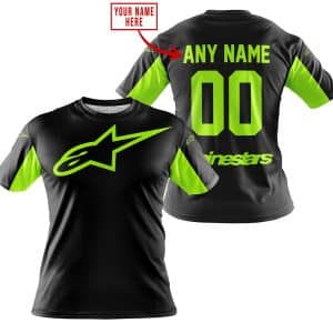 Custom name BraapGirls CUSTOM NAME RACING – LIMITED EDITION – ALPINESTARS – NEON Alpinestars for motocross girls and dirt bike riders - Alpinestars view 2