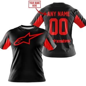 Custom name BraapGirls CUSTOM NAME RACING – LIMITED EDITION – ALPINESTARS – RED Alpinestars for motocross girls and dirt bike riders - Alpinestars view 2