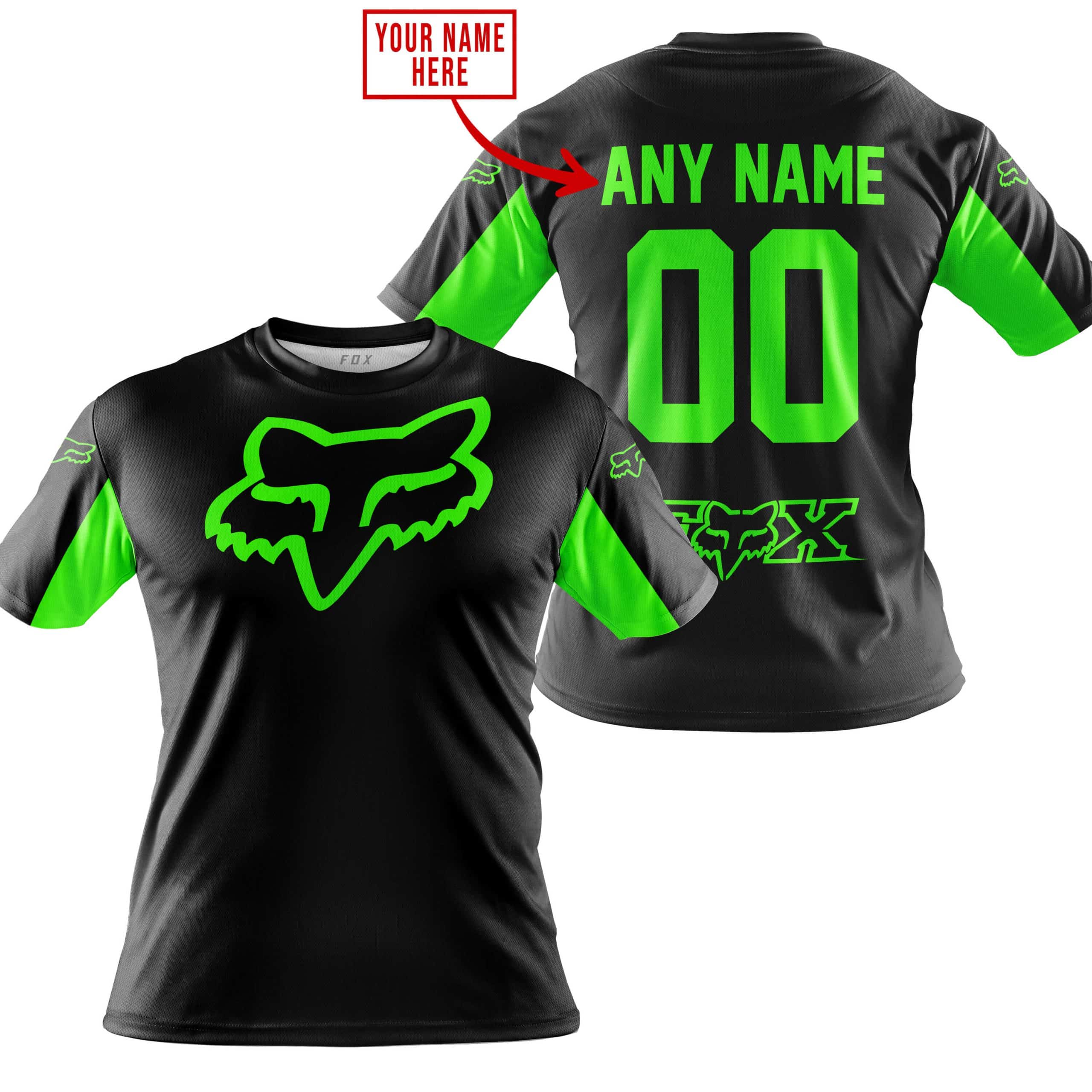 CUSTOM NAME RACING - LIMITED EDITION - FOX RACING - GREEN view 4