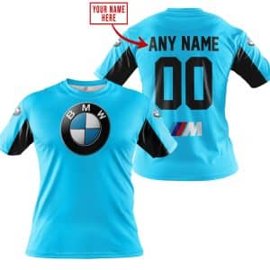 Custom name BraapGirls CUSTOM NAME RACING – LIMITED EDITION – BMW – SKY BLUE V2 BMW for motocross girls and dirt bike riders - BMW view 2