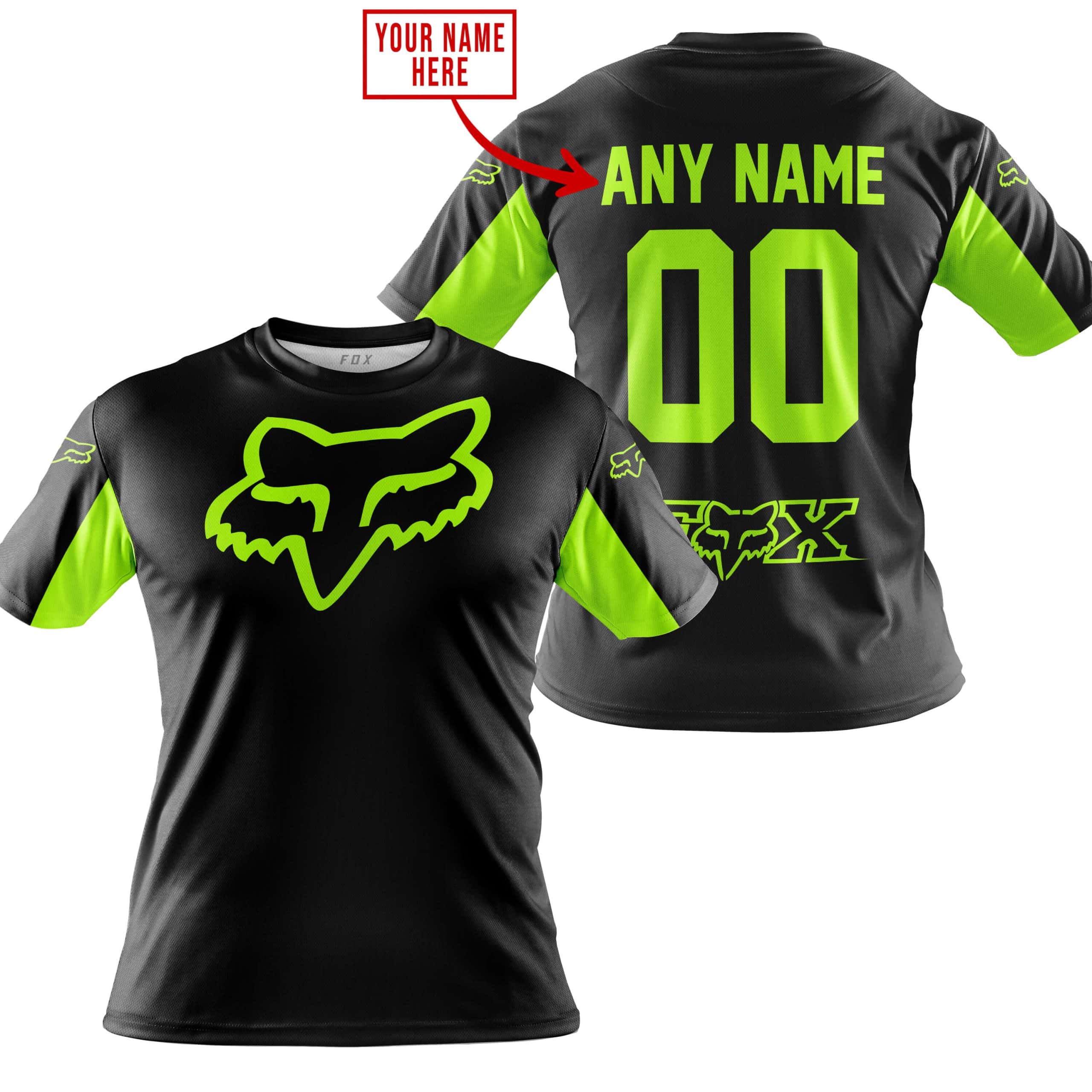 CUSTOM NAME RACING - LIMITED EDITION - FOX RACING - NEON view 4