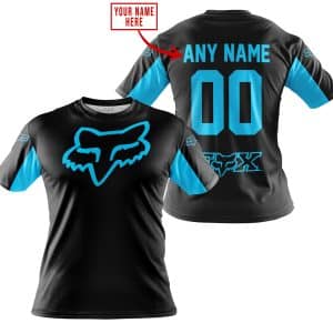 Custom name BraapGirls CUSTOM NAME RACING – LIMITED EDITION – FOX RACING – SKY BLUE Brands for motocross girls and dirt bike riders - Brands view 2