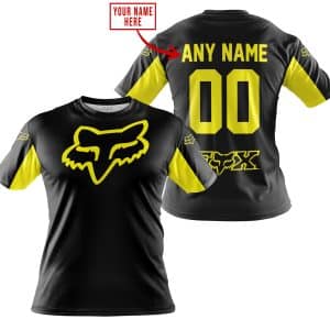 Custom name BraapGirls CUSTOM NAME RACING – LIMITED EDITION – FOX RACING – YELLOW Brands for motocross girls and dirt bike riders - Brands view 2