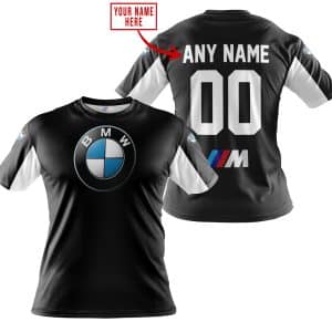 Custom name BraapGirls CUSTOM NAME RACING – LIMITED EDITION – BMW – WHITE BMW for motocross girls and dirt bike riders - BMW view 2