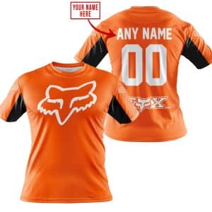 Custom name BraapGirls CUSTOM NAME RACING – LIMITED EDITION – FOX RACING V2 – ORANGE Brands for motocross girls and dirt bike riders - Brands view 2