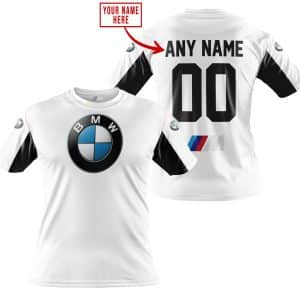 Custom name BraapGirls CUSTOM NAME RACING – LIMITED EDITION – BMW – WHITE V2 BMW for motocross girls and dirt bike riders - BMW view 2