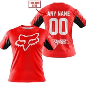 Custom name BraapGirls CUSTOM NAME RACING – LIMITED EDITION – FOX RACING V2 – RED Brands for motocross girls and dirt bike riders - Brands view 2