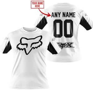 Custom name BraapGirls CUSTOM NAME RACING – LIMITED EDITION – FOX RACING V2 – WHITE Brands for motocross girls and dirt bike riders - Brands view 2