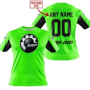 Custom name BraapGirls CUSTOM NAME RACING – LIMITED EDITION – CAN AM – GREEN V2 Brands for motocross girls and dirt bike riders - Brands view 2