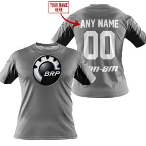Custom name BraapGirls CUSTOM NAME RACING – LIMITED EDITION – CAN AM – GREY V2 Brands for motocross girls and dirt bike riders - Brands view 2