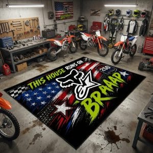Custom name Alpinestars Braap Rug – Alpinestars Racing USA 250th Anniversary Alpinestars for motocross girls and dirt bike riders - Alpinestars view 2