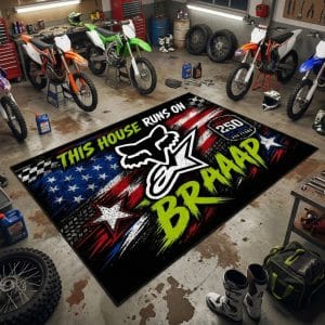 Custom name Alpinestars Braap Rug – Alpinestars Racing USA 250th Anniversary Alpinestars for motocross girls and dirt bike riders - Alpinestars view 1