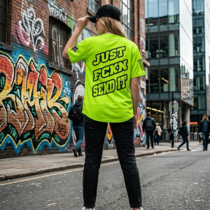 Custom name dirtbike Braapgirls – Just Fckn Seen It Neon Baseball Jersey Hoodie Brands for motocross girls and dirt bike riders - Brands view 3