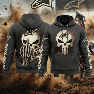 Motocross Hoodie – Fckn Send It – Alpinestars