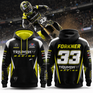 Austin Forkner Triumph Racing AMA Supercross 2026 Premium Hoodie