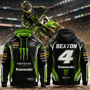Chase Sexton Monster Energy Kawasaki AMA Supercross 2026 Premium Hoodie