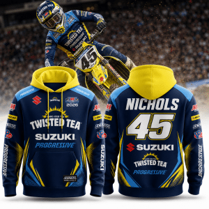 Colt Nichols Twisted Tea Suzuki Progressive AMA Supercross 2026 Premium Hoodie