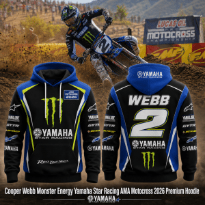 Cooper Webb Monster Energy Yamaha Star Racing AMA Motocross 2026 Premium Hoodie