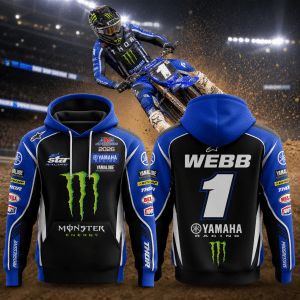 Cooper Webb Monster Energy Yamaha Star Racing AMA Supercross 2026 Premium Hoodie
