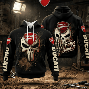 Motocross Hoodie – Fckn Send It – Ducati