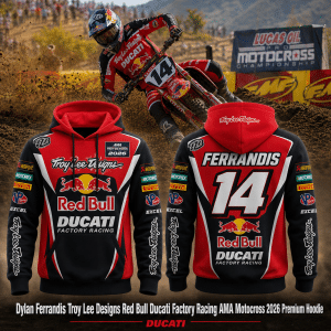 Dylan Ferrandis Troy Lee Designs Red Bull Ducati Factory Racing AMA Motocross 2026 Premium Hoodie