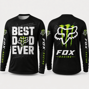 Custom name braapgirls Fox Racing – Best Dad Ever Motocross Apparel X28 Fox Racing for motocross girls and dirt bike riders - Fox Racing view 3