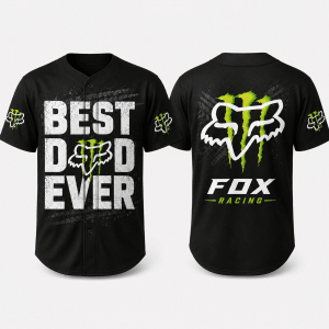 Custom name braapgirls Fox Racing – Best Dad Ever Motocross Apparel X28 Fox Racing for motocross girls and dirt bike riders - Fox Racing view 1