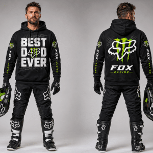 Custom name braapgirls Fox Racing – Best Dad Ever Motocross Apparel X28 Fox Racing for motocross girls and dirt bike riders - Fox Racing view 4