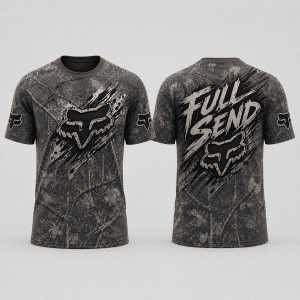 Custom name 250 Anniversary Just Fckn Send It – Fox Racing Blue Hoodie X42 Fox Racing for motocross girls and dirt bike riders - Fox Racing view 2