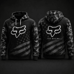 Custom name braapgirls Fox Racing Hoodie – USA X31-5 Fox Racing for motocross girls and dirt bike riders - Fox Racing view 1