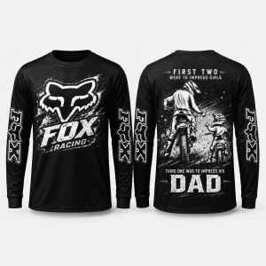 Custom name braapgirls Fox Racing – Son and Dad Motocross X27 Fox Racing for motocross girls and dirt bike riders - Fox Racing view 2