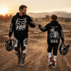 Custom name braapgirls Fox Racing – Son and Dad Motocross X27 Fox Racing for motocross girls and dirt bike riders - Fox Racing view 4