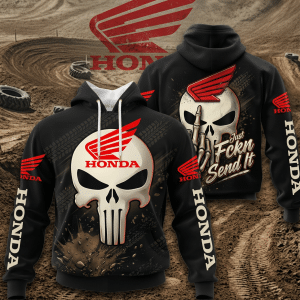 Motocross Hoodie – Fckn Send It – Honda