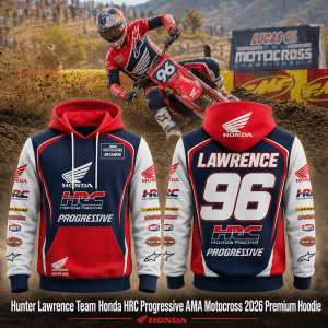 Hunter Lawrence Team Honda HRC Progressive AMA Motocross 2026 Premium Hoodie