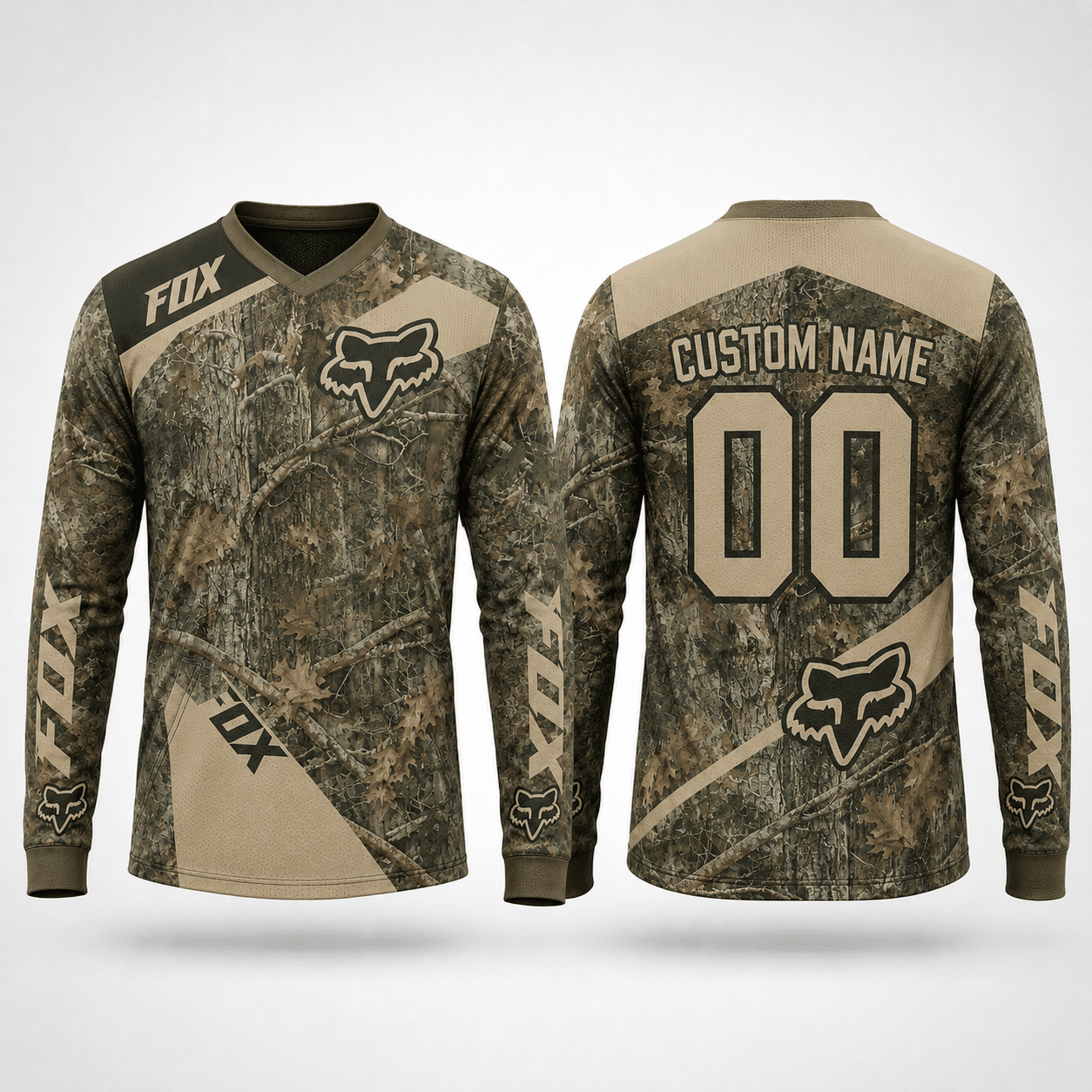 Hunting Camouflag Fox Racing Custom Name X40 view 5