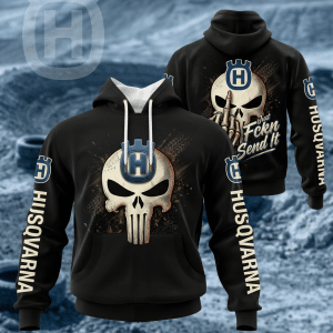 Motocross Hoodie – Fckn Send It – Husqvarna