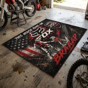 Custom name AMA Motocross Rug -Father and Son – USA 250th Anniversary Brands for motocross girls and dirt bike riders - Brands view 1