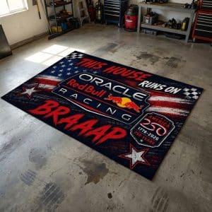 Custom name F1 F1 Rug -Oracle Red Bull Racing – USA 250th Anniversary Brands for motocross girls and dirt bike riders - Brands view 1