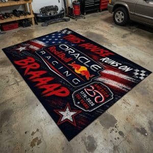 Custom name F1 F1 Rug -Oracle Red Bull Racing – USA 250th Anniversary Brands for motocross girls and dirt bike riders - Brands view 2
