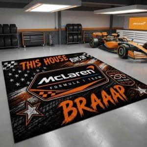 Custom name F1 F1 Rug -McLaren Formula 1 Team – USA 250th Anniversary Brands for motocross girls and dirt bike riders - Brands view 2
