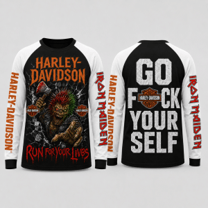 Custom name braapgirls Iron Maiden Harley Davidson Apparel X23 Harley Davidson for motocross girls and dirt bike riders - Harley Davidson view 1