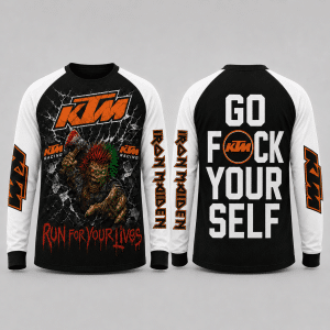 Custom name braapgirls Iron Maiden KTM Apparel X23 Hoodies for motocross girls and dirt bike riders - Hoodies view 2