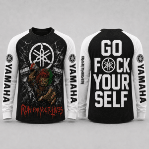 Custom name braapgirls Iron Maiden Yamaha Racing Apparel X23 Hoodies for motocross girls and dirt bike riders - Hoodies view 1