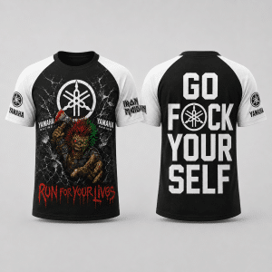 Custom name braapgirls Iron Maiden Yamaha Racing Apparel X23 Hoodies for motocross girls and dirt bike riders - Hoodies view 2