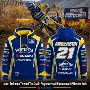 Jason Anderson Twisted Tea Suzuki Progressive AMA Motocross 2026 Premium Hoodie