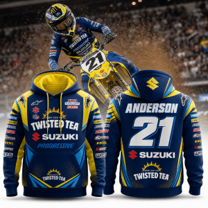 Jason Anderson Twisted Tea Suzuki Progressive AMA Supercross 2026 Premium Hoodie